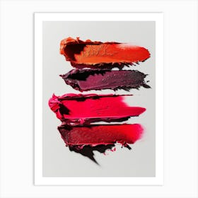Lipstick Swatches Art Print