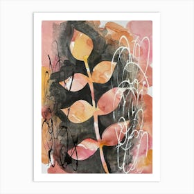 Abstract botanical Art Print