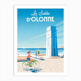 Les Sables D Olonne Beach France Art Print
