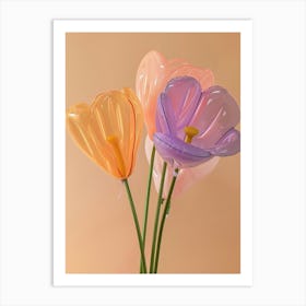 Dreamy Inflatable Flowers Moonflower Art Print