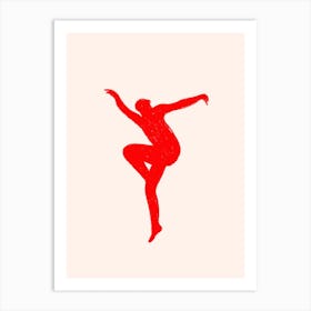 Red Figure Movement 3 Art Print