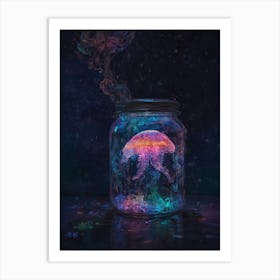 Jellyfish In A Jar 2 Art Print