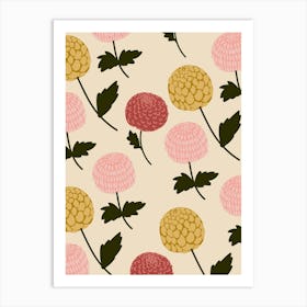 Chrysanthemums 1 Art Print