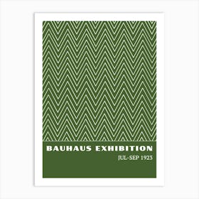 Bauhaus Green Exhibition 28 Art Print