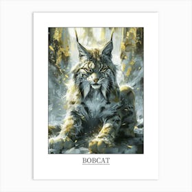 Bobcat Precisionist Illustration 3 Poster Art Print