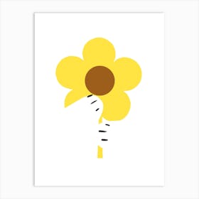 Sunflower Hug Kids Art Print