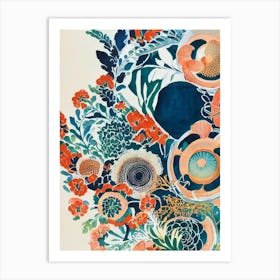 Irukandji Vintage Graphic Watercolour Art Print