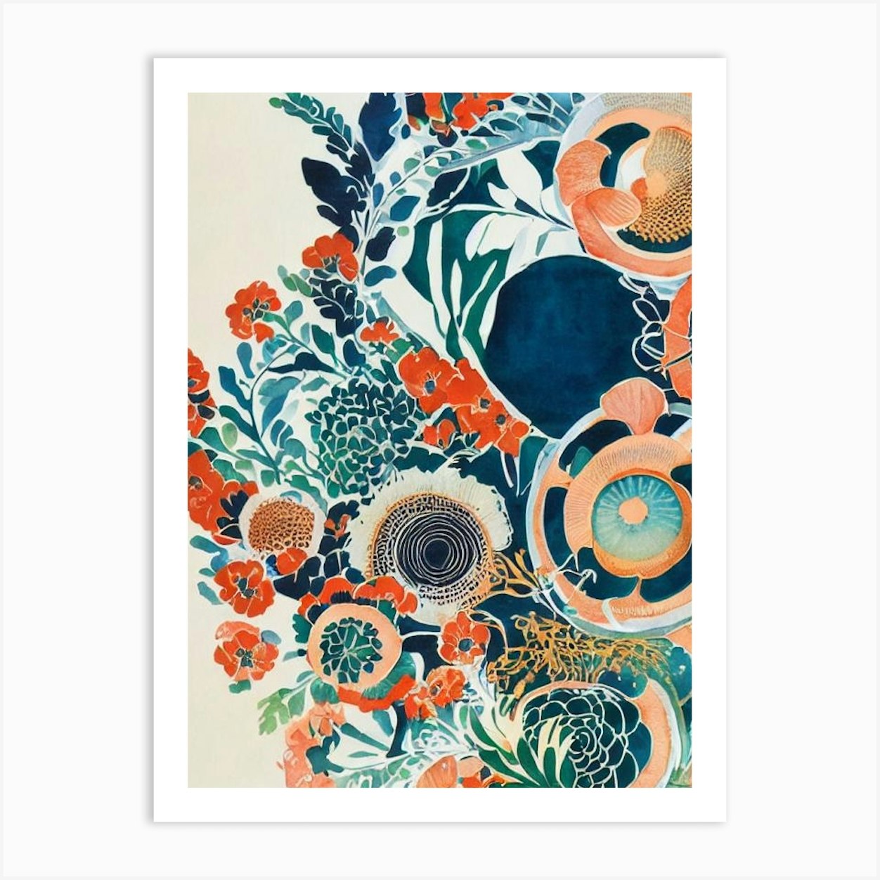 Irukandji Vintage Watercolour Art Print - Unique Decor