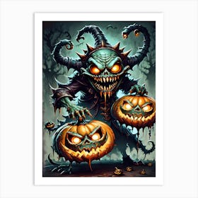 Halloween Demon Art Print