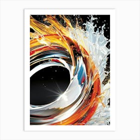 Splashing Water Art Print