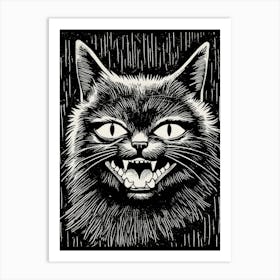 Cat From Hell Art Print