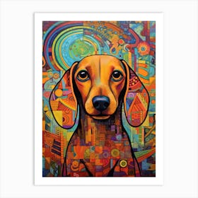 Dachshund art print Art Print