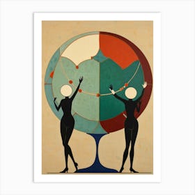 Two Dancers 1 Art Print