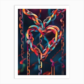 Heart Of Chains 2 Art Print