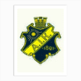 Aik Allsvenskan Sweden Art Print