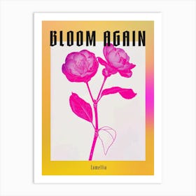 Hot Pink Camellia 1 Poster Art Print