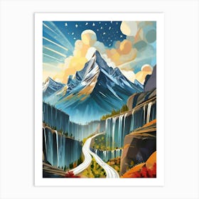 Mountain Road Art Print