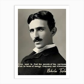 Legendary Nikola Tesla Art Print