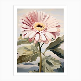 Gerbera Daisy 1 Flower Painting Art Print