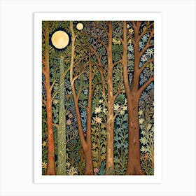 William Morris Print Forest At Night Art Print