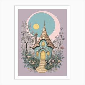 Creepy Cottage Art Print