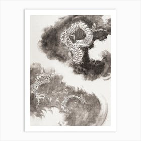 Japanese Dragons, Katsushika Hokusai Art Print