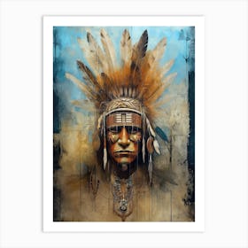 Ink of Identity: Tribal Symbolism in Art 1 Art Print