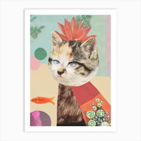 Cat King Art Print