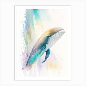 Baird S Beaked Whale Storybook Watercolour  (3) Art Print