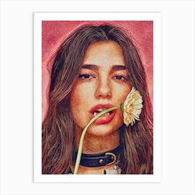 Dua lipa art print wall Art Print