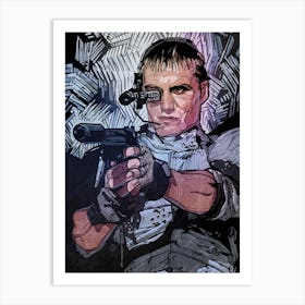 Dolph Lundgren Soldier Art Print