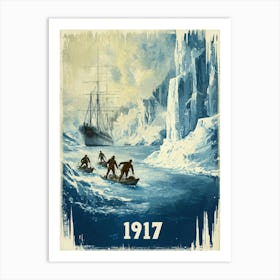 Aihrgdesign A Vintage Adventure Poster Of A Dramatic Polar Re 6ef11cd0 Bb78 4941 B034 A54d0cad31ec 0 Art Print