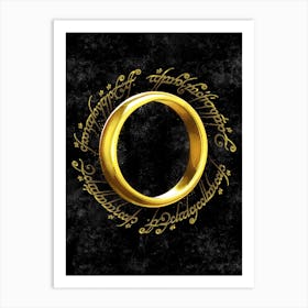 The One Ring LOTR Art Print