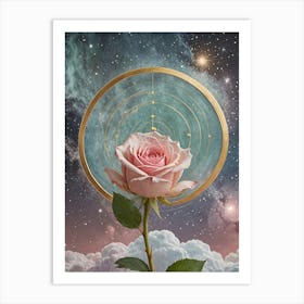 Astrology Rose Art Print