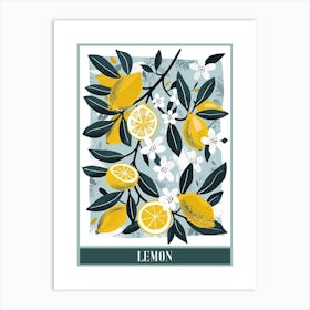 Lemon Tree Flat Illustration 7 Poster Art Print