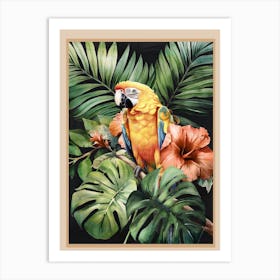 Tropical Parrot Art Print