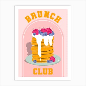 Pancake Brunch Club Art Print