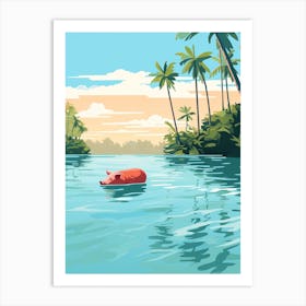 Bahamas Travel Illustration Art Print