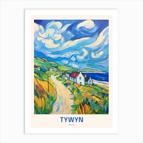 Tywyn Wales 6 Uk Travel Poster Art Print