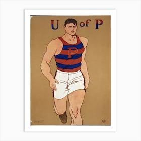 Athlete Print In High Resolution, Edward Penfield 1 Art Print