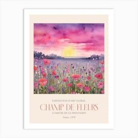 Champ De Fleurs, Floral Art Exhibition 06 Art Print