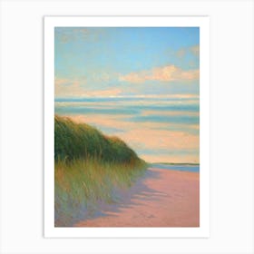 Formby Beach Merseyside Monet Style Art Print
