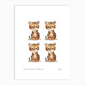 Cute Animals Collection Tiger 1 Art Print
