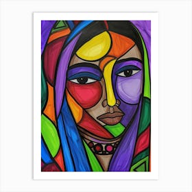 Colorful Woman 2 Art Print