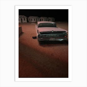 Car In The Desert Art Print