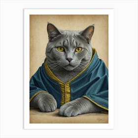 King Cat 5 Art Print