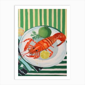 Lobster Italian Still Life Painting Art Print