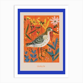 Spring Birds Poster Dunlin 3 Art Print