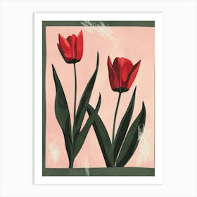 Red Tulips 6 Art Print