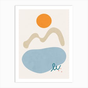 Landscape Shapes VIII Art Print